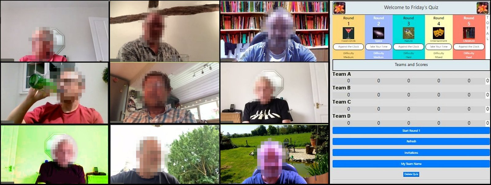 Video Meeting With QuizLists Multiplayer